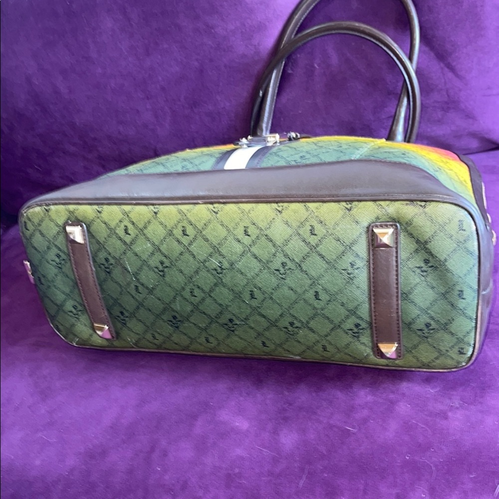Sale 🔥 L.A.M.B. Rasta Ombré Kingston Luxury Leather Bag. Extra Large. - Picture 8 of 13